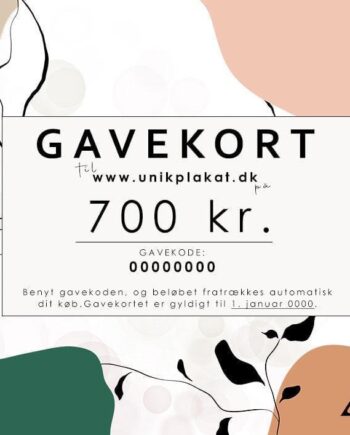 Gavekort 700 Print Selv