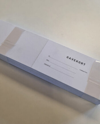 Gavekort Sort 5x16cm 100 Stk