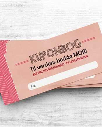 Gavekort Til Mor Samlet Kuponhæfte Fra Børnene