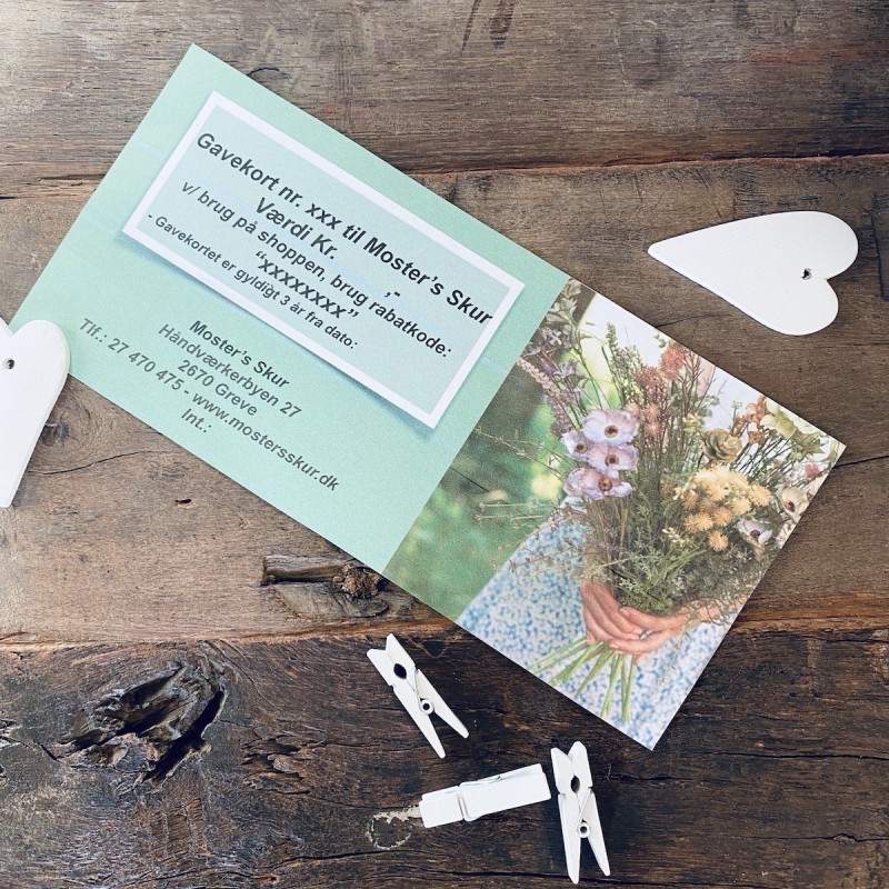 Gavekort Værdi Fra 1100 2000 Moster Skur