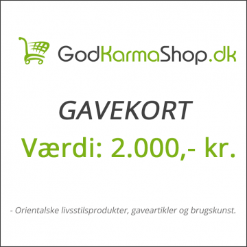 Gavekort Værdi 2000 Gavekort Gavebevis Godkarmashop