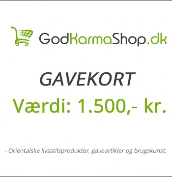 Gavekort Værdi 1500 Gavekort Gavebevis Godkarmashop