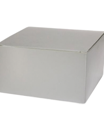 Gavekortæsker  11x11x7  Sølv  Blank  100 Stk